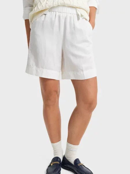 Лляні шорти Gant білі