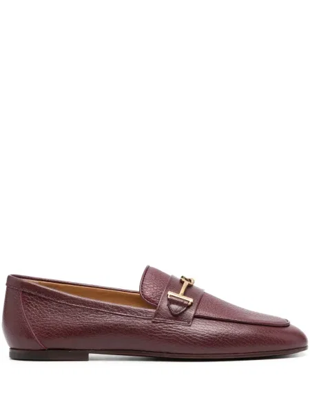 Pantofi loafer Tod's din piele roșu