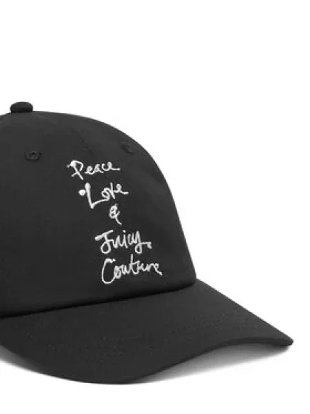 Juicy Couture Kapa s šiltom Peace Love And Juicy črna
