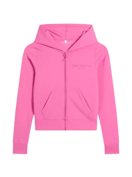 Hanorac cu glugă Juicy Couture cu imagine roz