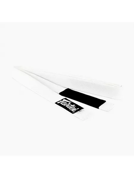 Pas do brazylijskiego jiu-jitsu Fairtex Hemp white biały