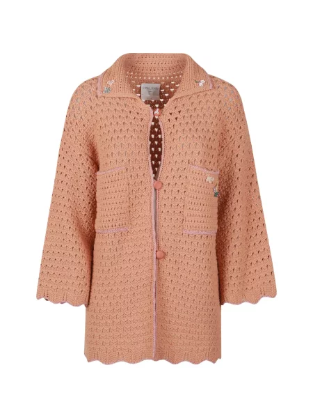 Cardigan Forte_forte tricotate roz