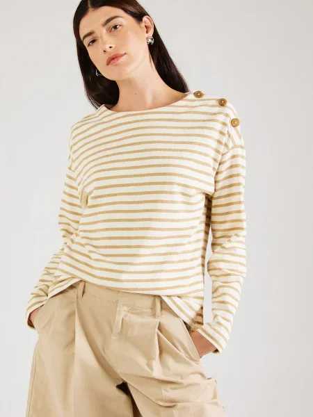 GARCIA Tricou deschis / auriu bej
