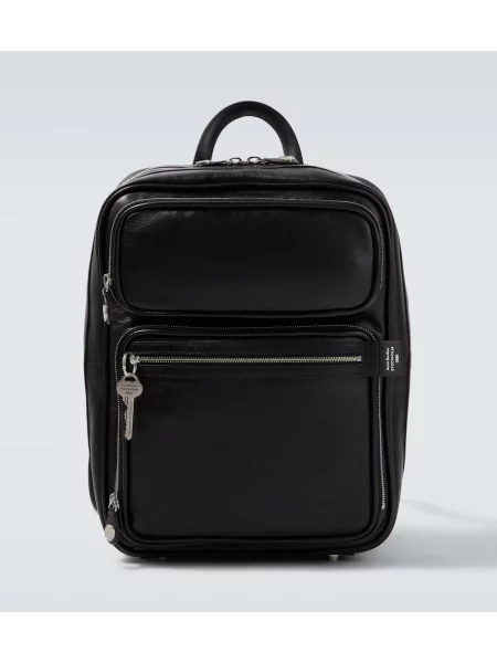 Rucsac Acne Studios din piele negru