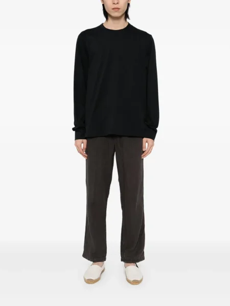 Tricou James Perse cu decolteu rotund negru