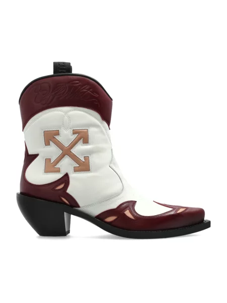 Botki Off-white skórzane białe