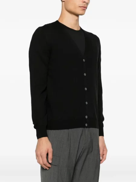 Cardigan D4.0 cu decolteu în V negru