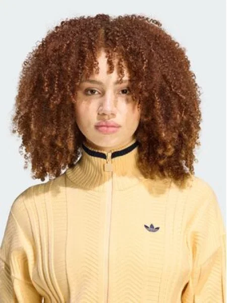 Sweater adidas Cable Knit Firebird Track Top Warm Vanilla XS žuta