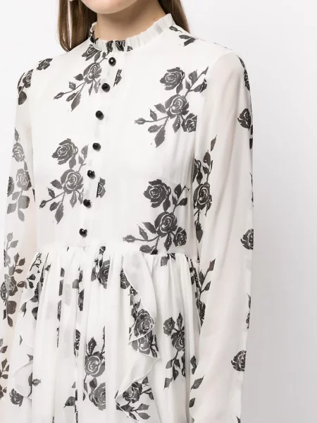 Rochie maxi Macgraw lungă de costum alb
