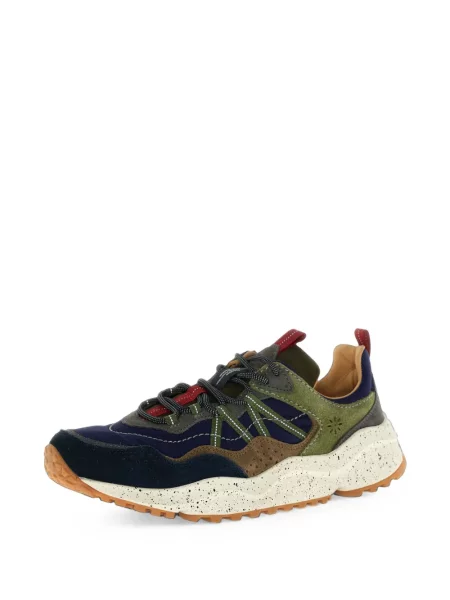 Szarvasbőr virágos sneaker Flower Mountain zöld
