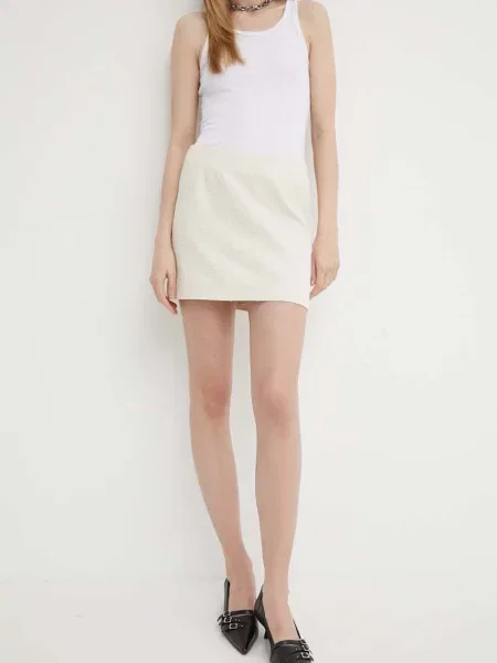Спідниця Herskind Debby mini розкльошена бежевий