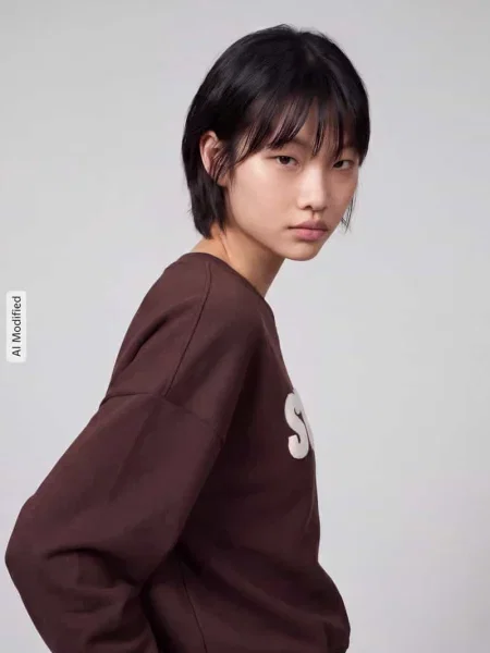 Bluza o luźnym kroju z mieszanki bawełny model SWEAT' Only