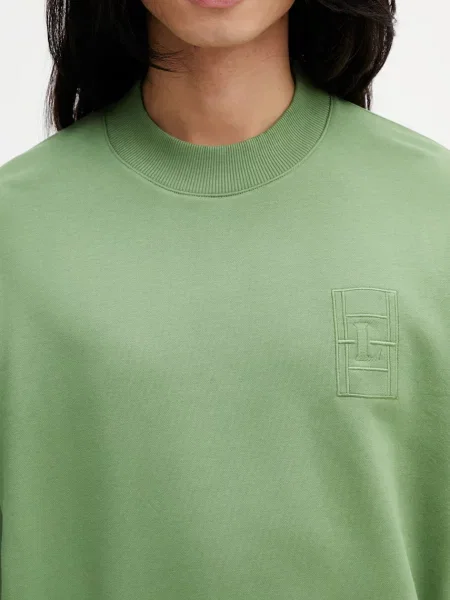 Lacoste melegítőfelső férfi pamuttal zöld