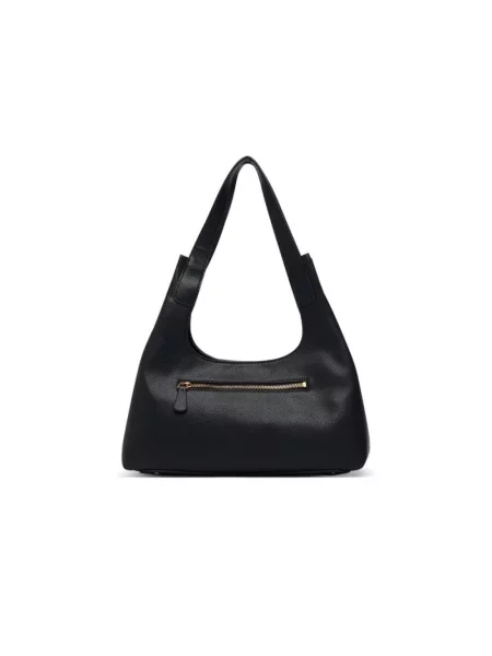 Guess torebka hobo z imitacji skóry SUNSET czarna
