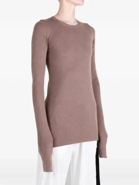 Πλεκτή μακρύς μπλούζα Rick Owens Drkshdw καφέ