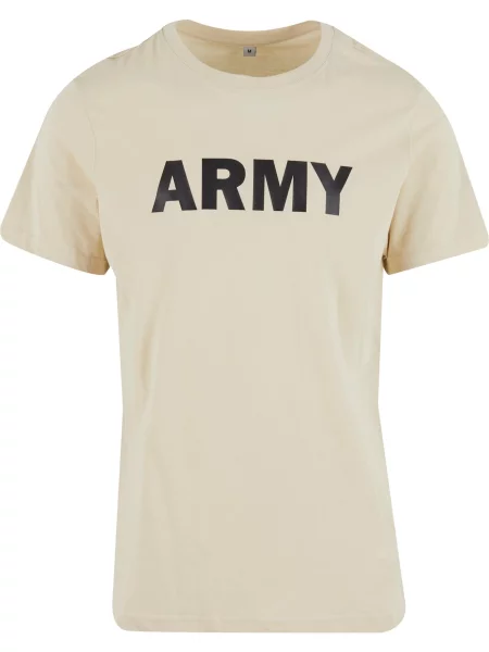 Brandit Tričko Army béžová černá