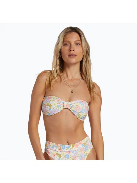 Partea de sus a costumului de baie Billabong Dream Chaser Tanlines Bandeau multicolor