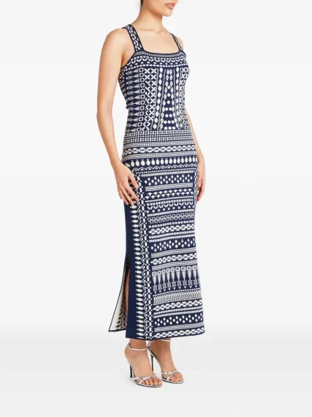 Rochie Temperley London tricotate de costum albastru