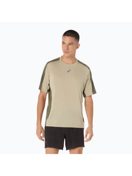 Koszulka do biegania ASICS Fujitrail Elite Top khaki/mantle green zielona