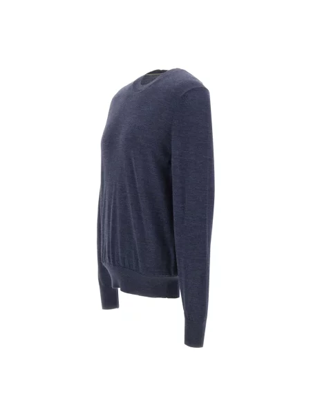 Sweter Boss wełniany niebieski
