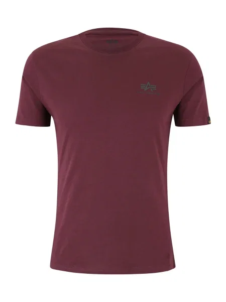 ALPHA INDUSTRIES Tricou metalic / roșu vin gri