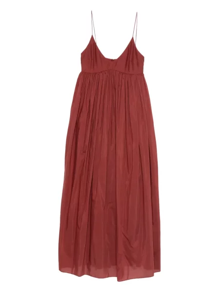 Rochie midi Matteau până la genunchi de costum maro