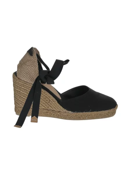 Espadryle Castaner na koturnie czarne