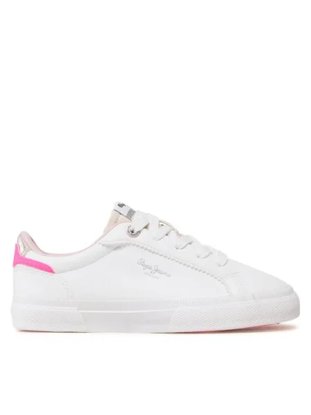 Pepe Jeans Teniși Kenton Basic Girl alb