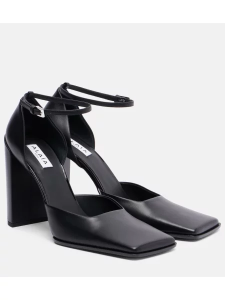 Pantofi cu toc Alaïa din piele negru