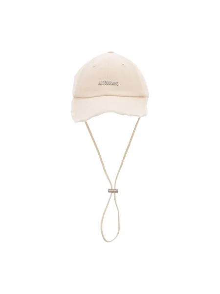 Czapka z daszkiem Jacquemus z logo biała