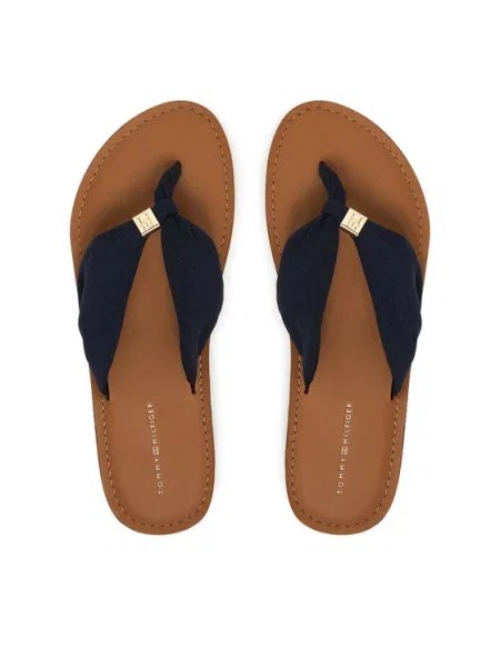 Tommy Hilfiger Japonke Th Ltr Footbed Summer Sandal Mornarsko modra