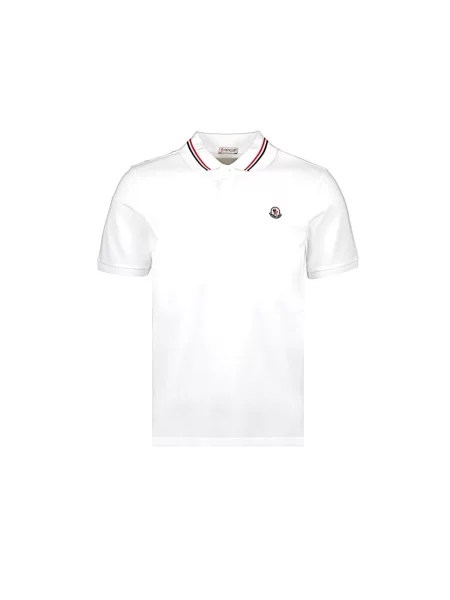 Koszulka polo Moncler biała