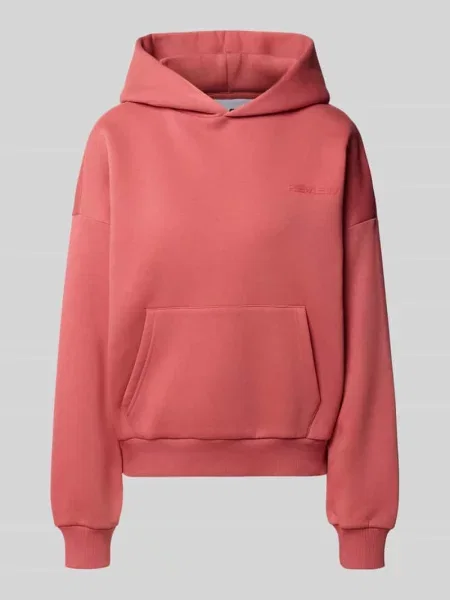 Bluza z kapturem z logo i kieszenią kangurką Review