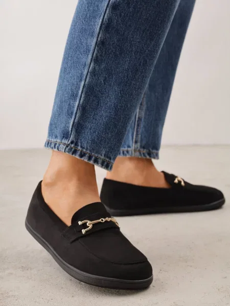 Mocasini Ideal cu cataramă negru