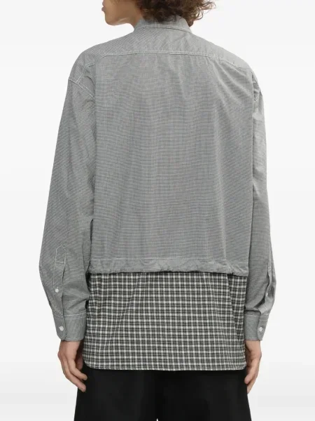 Карирана риза Comme Des Garçons Homme черно