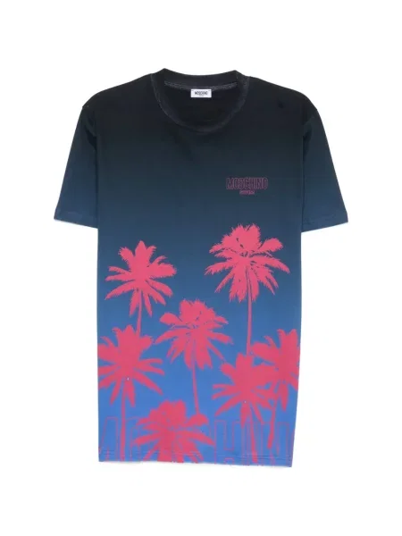 Tricou Moschino cu imagine albastru