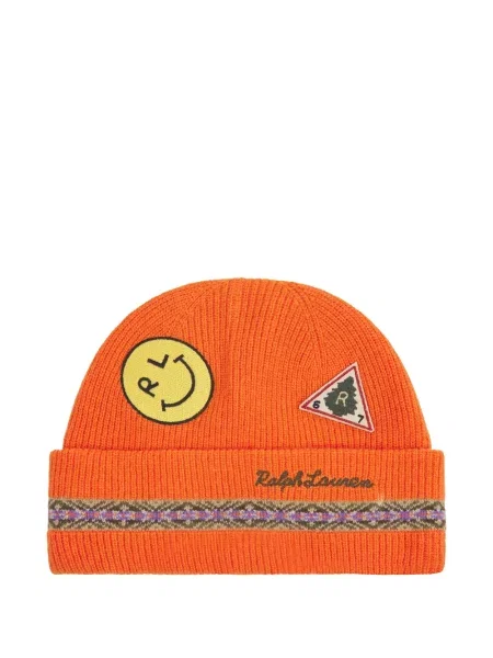 Căciulă Polo Ralph Lauren tricotate cu autograf chunky gri