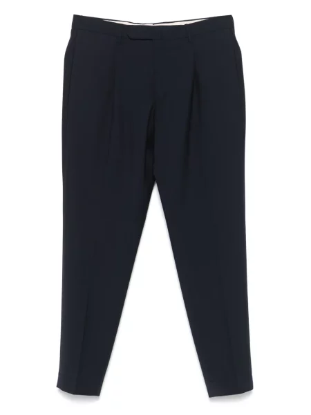 Pantaloni Dell'oglio plisate albastru