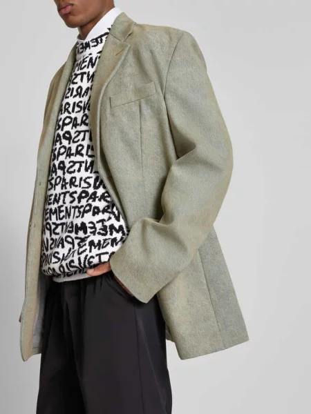 Sweter wełniany o kroju oversized ze stójką Vetements biały