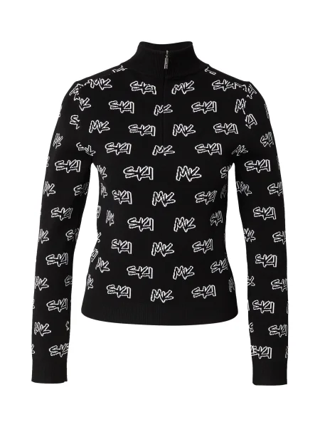 MICHAEL Michael Kors Sveter SKI čierna biela