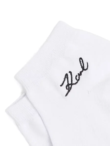 Șosete Karl Lagerfeld cu broderie negru