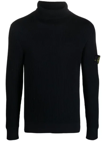 Sweter Stone Island z kamieniami niebieski