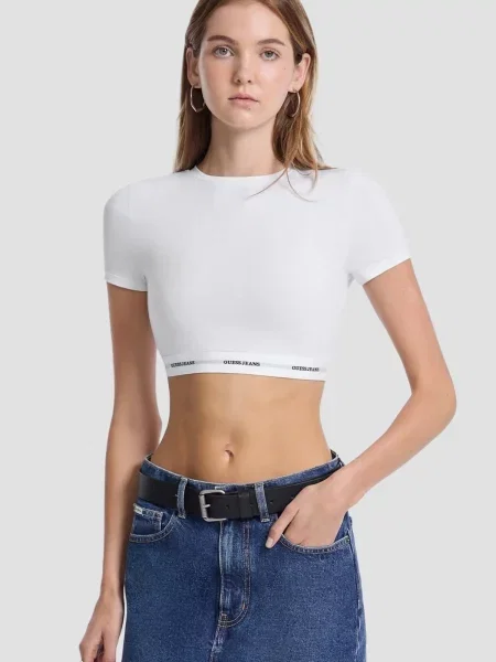 Топ Guess Jeans білий
