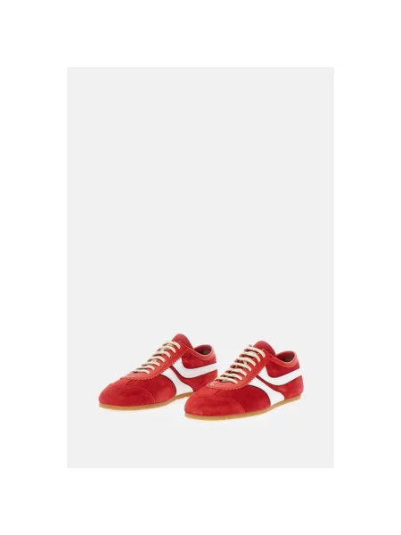 Sneakersy Dries Van Noten zamszowe czerwone