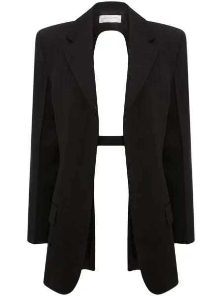 Marynarka Victoria Beckham jednorzędowa czarna