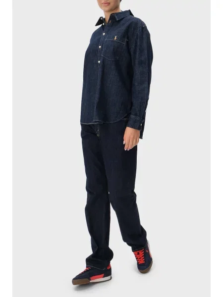 Рубашка Polo Ralph Lauren синяя