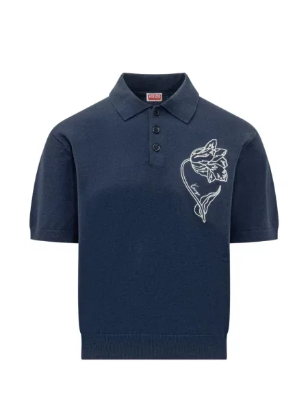 Scurt tricou polo Kenzo albastru