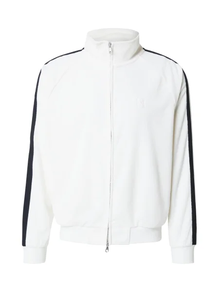 JACK & JONES Prehodna jakna JCOATHLETICO črna bela