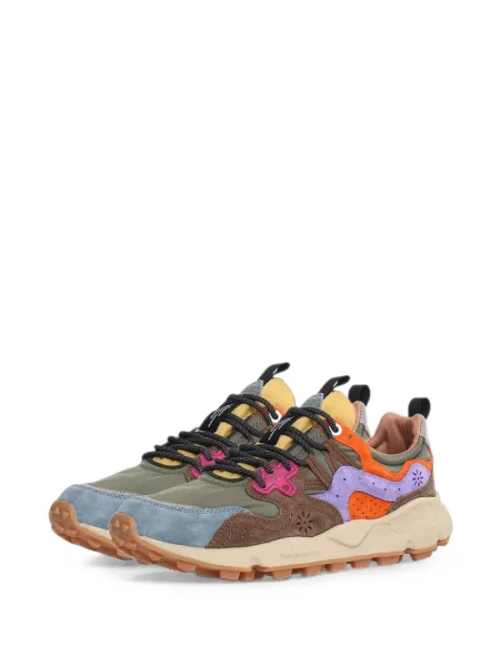 Sneakerși Flower Mountain cu model floral verde