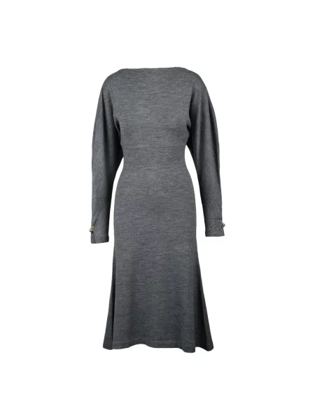 Długa sukienka maxi Philosophy Di Lorenzo Serafini wełniana szara